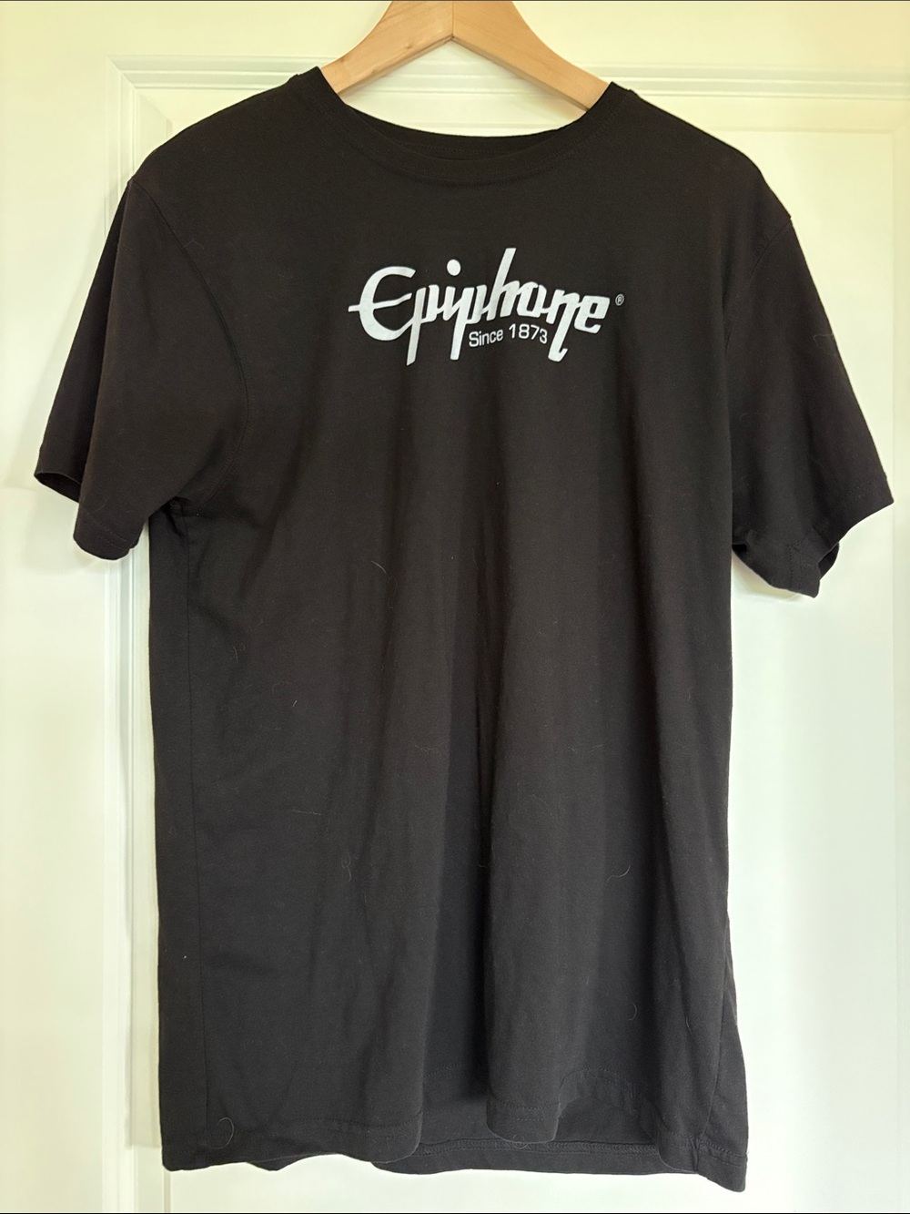 Black Epiphone Logo Crew Neck T-Shirt